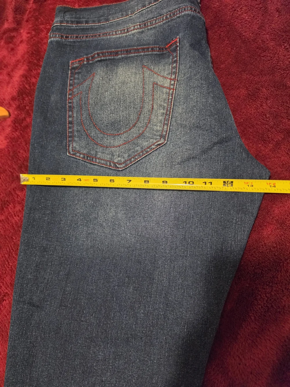 True Religion Men's Dark Blue Slim Straight Jeans